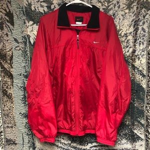 red vintage nike windbreaker